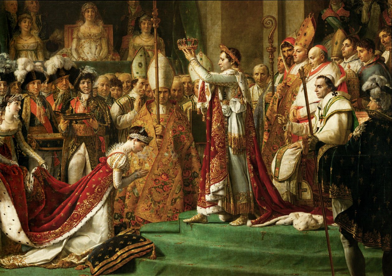 Kroningen af kejser Napoleon I Bonaparte ... af Jacques Louis David