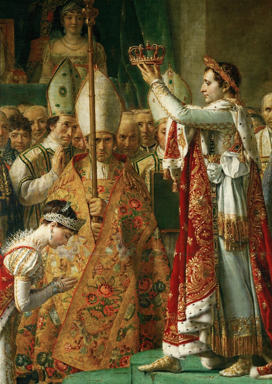 Kroningen af kejser Napoleon I Bonaparte ... af Jacques Louis David