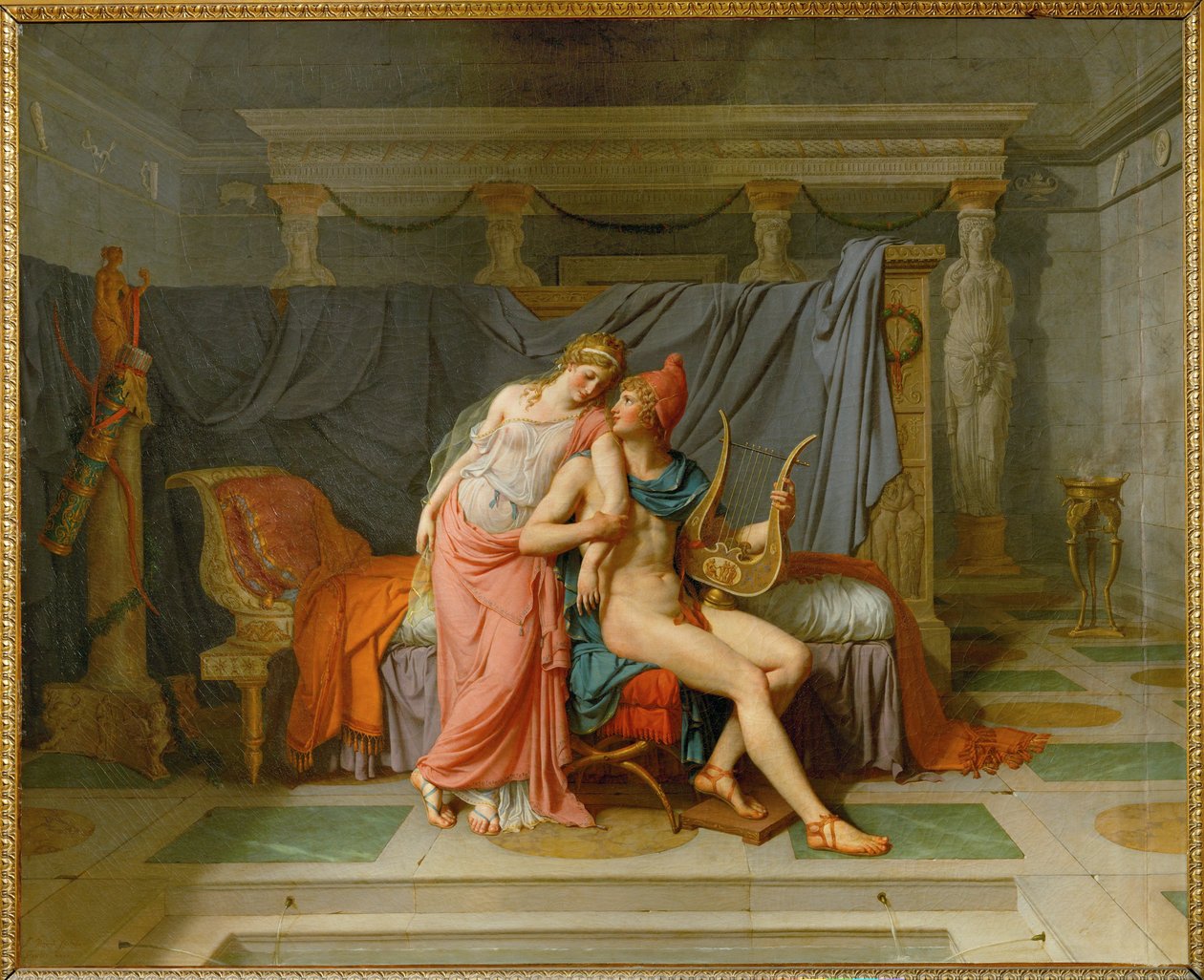 Kærligheden mellem Paris og Helen ... af Jacques Louis David