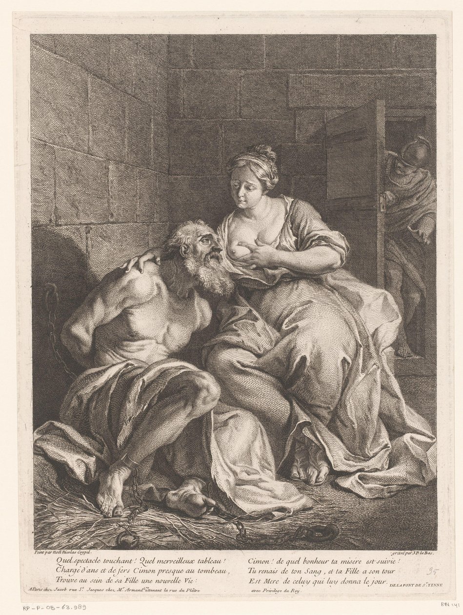 Cimon af Pero gevoed (Caritas Romana) af Jacques Philippe Le Bas