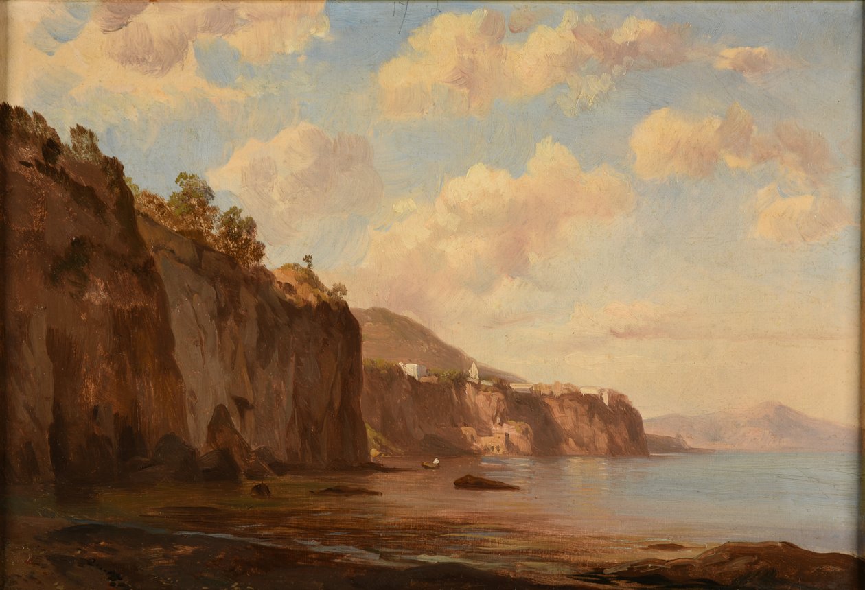 Klipper ved havet af Jacques Raymond Brascassat