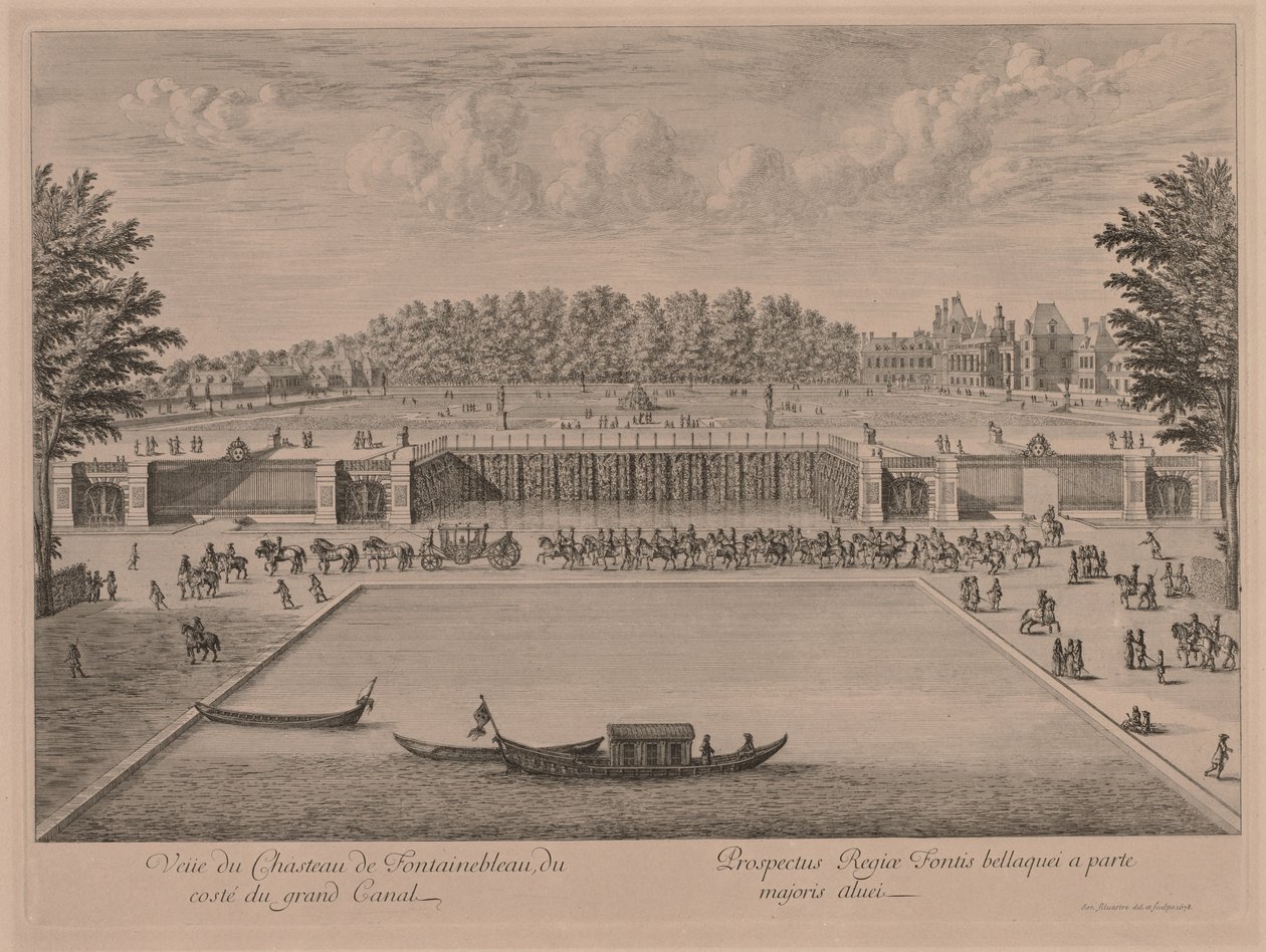 Chateau Fontainebleau fra Canal Grande. af Jacques Rigaud
