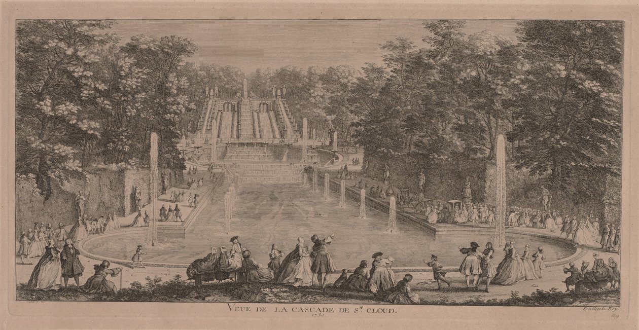 Kaskaderne af St. Cloud. af Jacques Rigaud