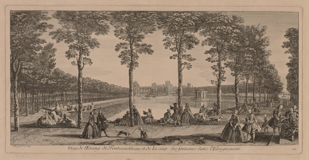 Poolen ved Fontainebleau af Jacques Rigaud