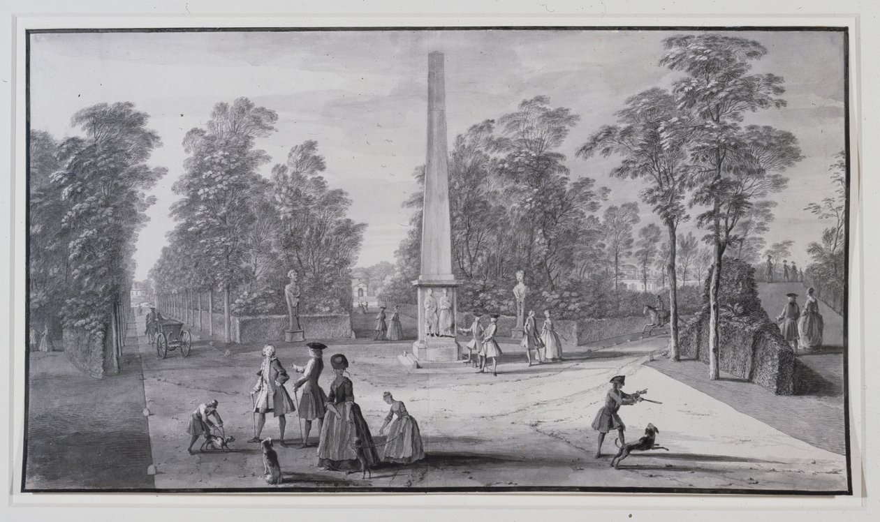 Den store obelisk, nær den sydvestlige indgang til Lord Burlington