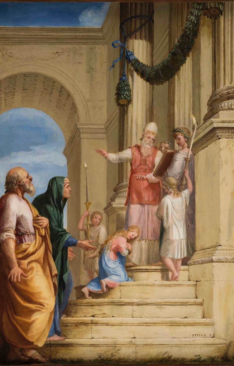 Fransk: Présentation de la Vierge au Temple af Jacques Stella