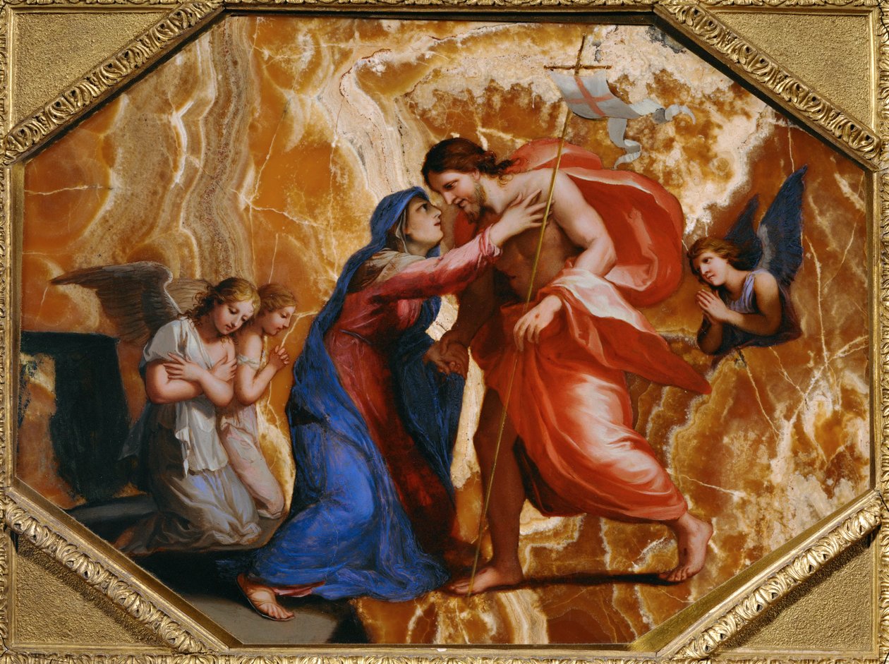 Jesus Christ recoit la Vierge dans le ciel - Kristus modtager jomfruen i himlen ... af Jacques Stella