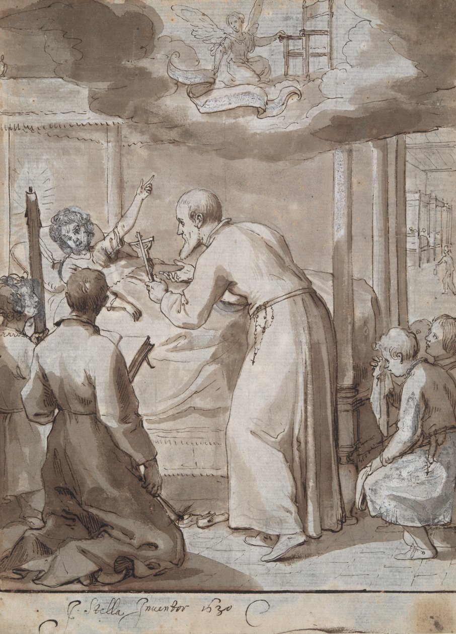St. Philip besøger et hospital af Jacques Stella