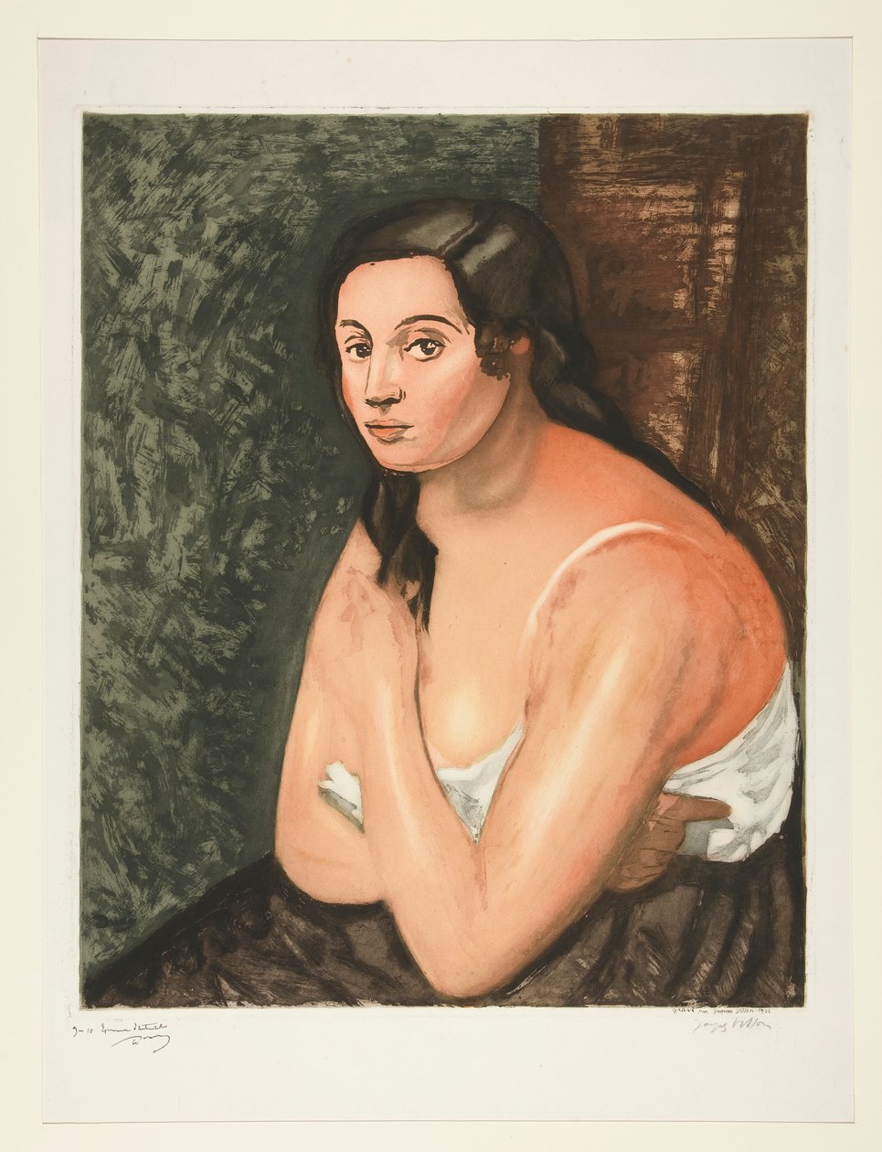 buste af en kvinde af Jacques Villon
