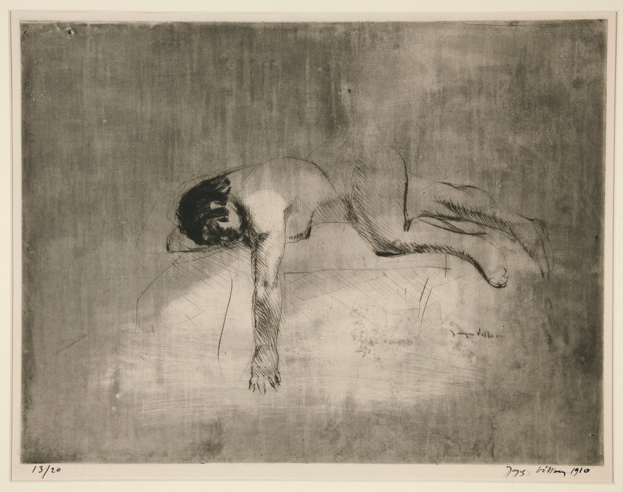 Nu sofa? (Nøgen liggende) af Jacques Villon
