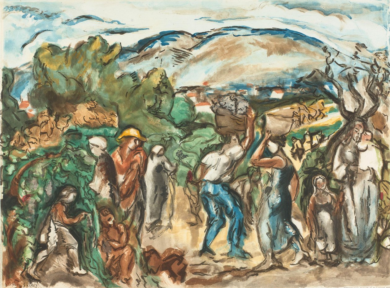 Høstfigurer Friesz, Les Vendanges (original titel) af Jacques Villon