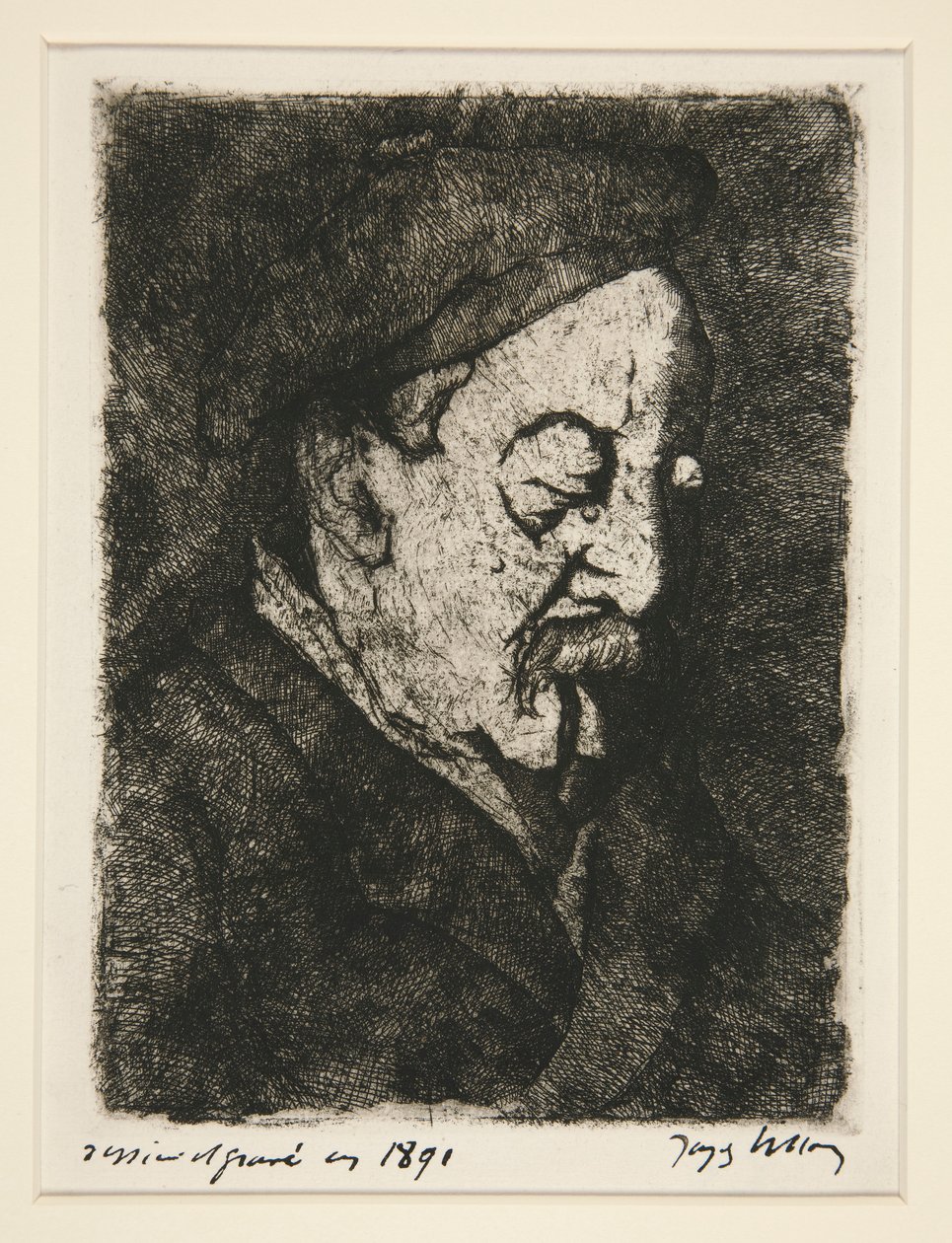 Portræt af maler-trykker Emile Nicolle (Portræt af maler-trykker Emile Nicolle) af Jacques Villon