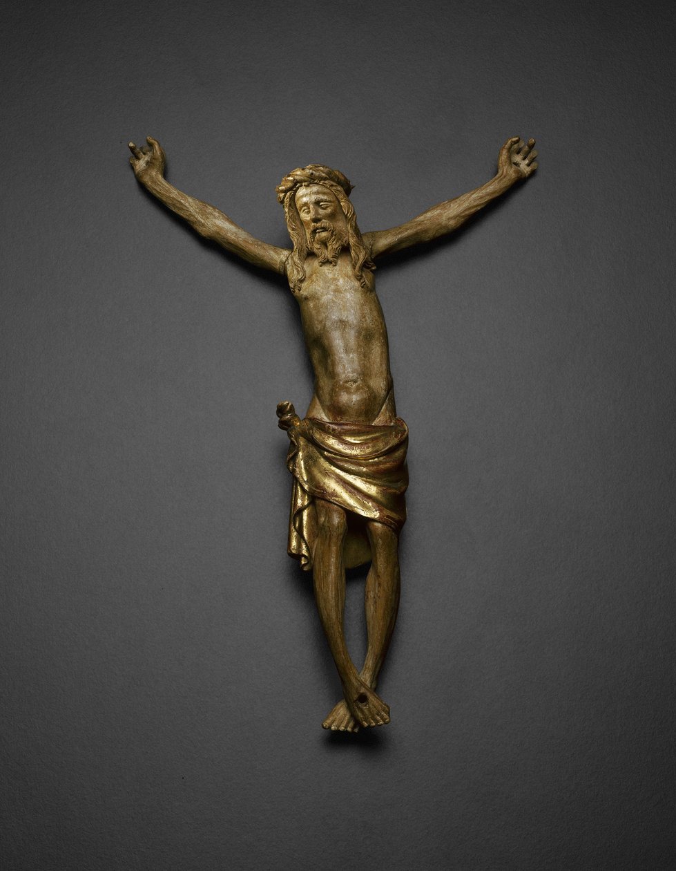 Kristi korpus fra korsfæstelsens altertavle, 1391-99 af Jacques de Baerze or Baers