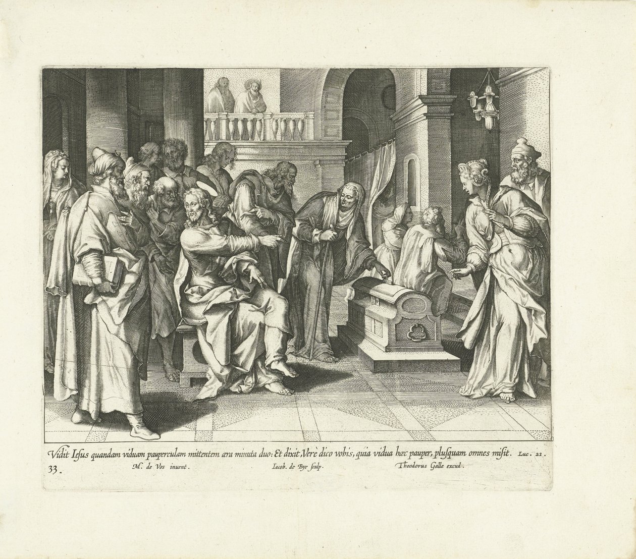 Den fattige enkes gavmildhed Vita, passio et resvrrectio Iesv Christi (serietitel) Kristi liv, lidenskab og opstandelse (serietitel) af Jacques de Bie