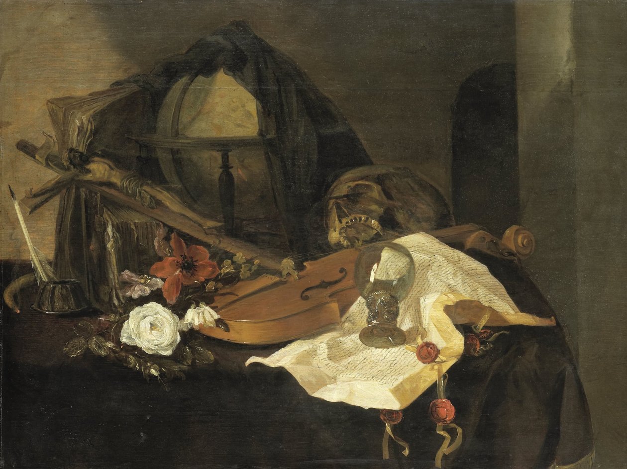 Vanitas Stilleben af Jacques de Claeuw