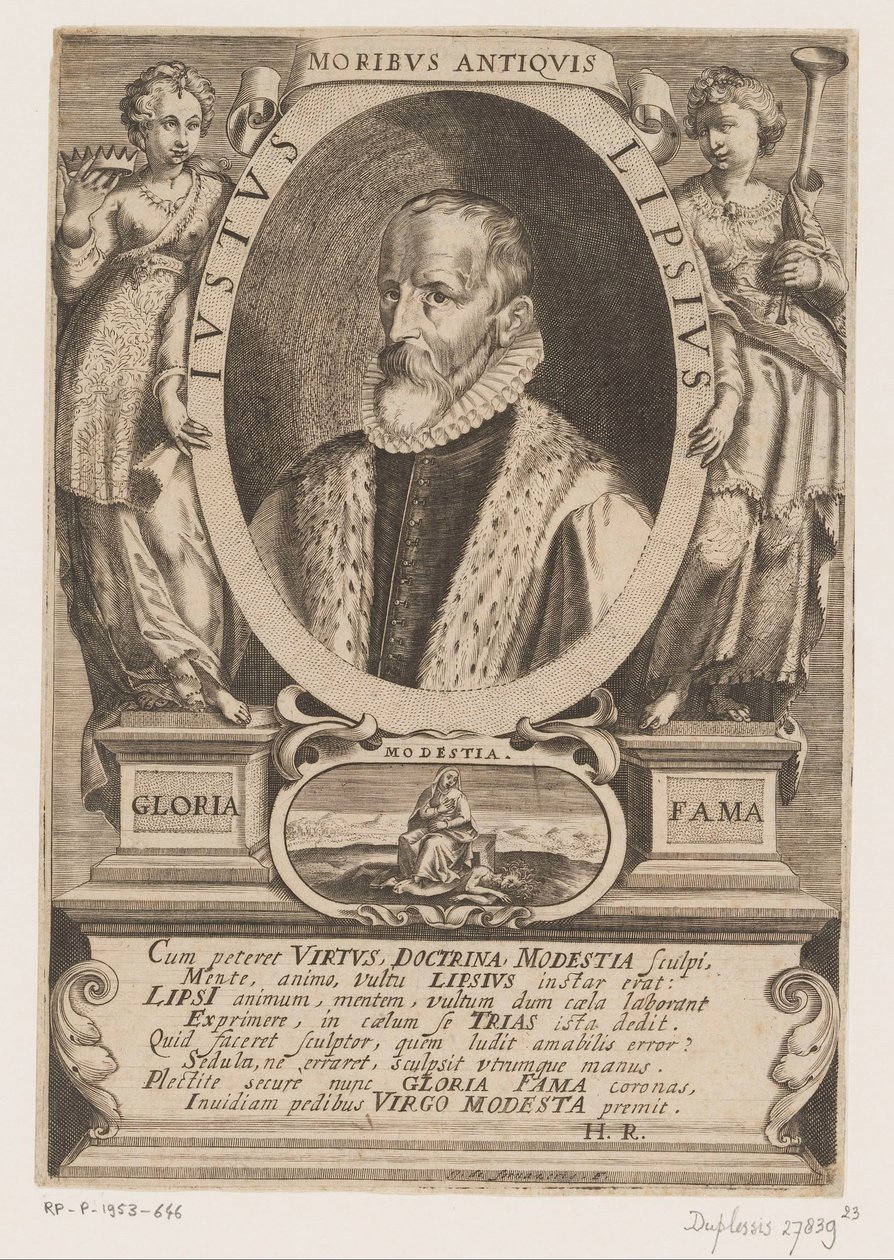 Portræt af Justus Lipsius af Jacques de Fornazeris