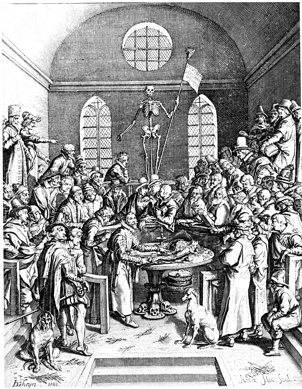Anatomi-teater fra slutningen af det 16. århundrede, Jacques de Gheyn den ældre, 1633 af Jacques de Gehyn the Elder