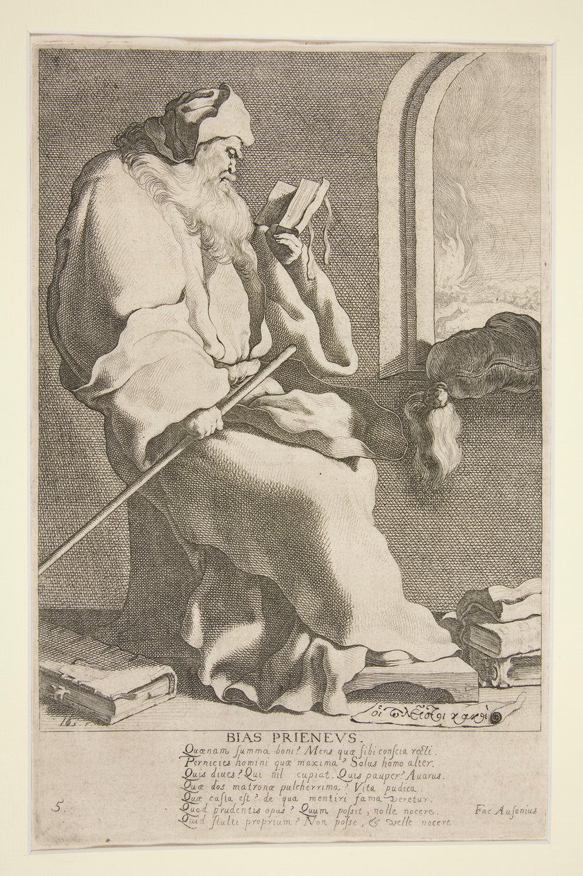 Bias Prieneus, #5 fra serien The Seven Wise Men of Greece af Jacques de Gheyn III