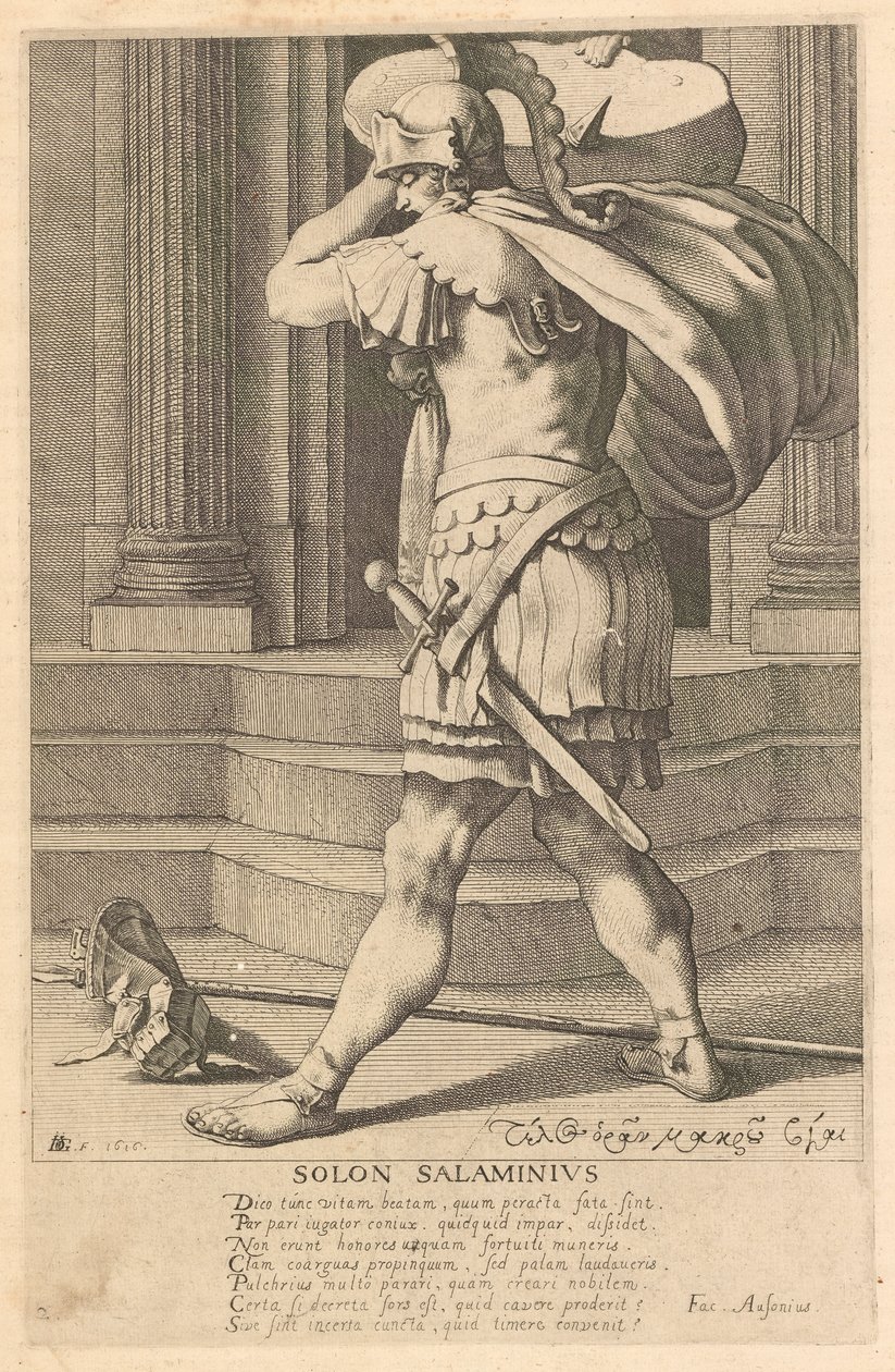 Solon Salaminius, #2 fra serien The Seven Wise Men of Greece af Jacques de Gheyn III