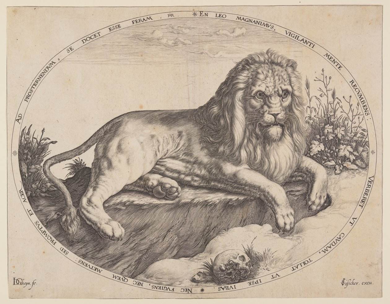 Den store løve (Den Grooten Leeuw). af Jacques de Gheyn II