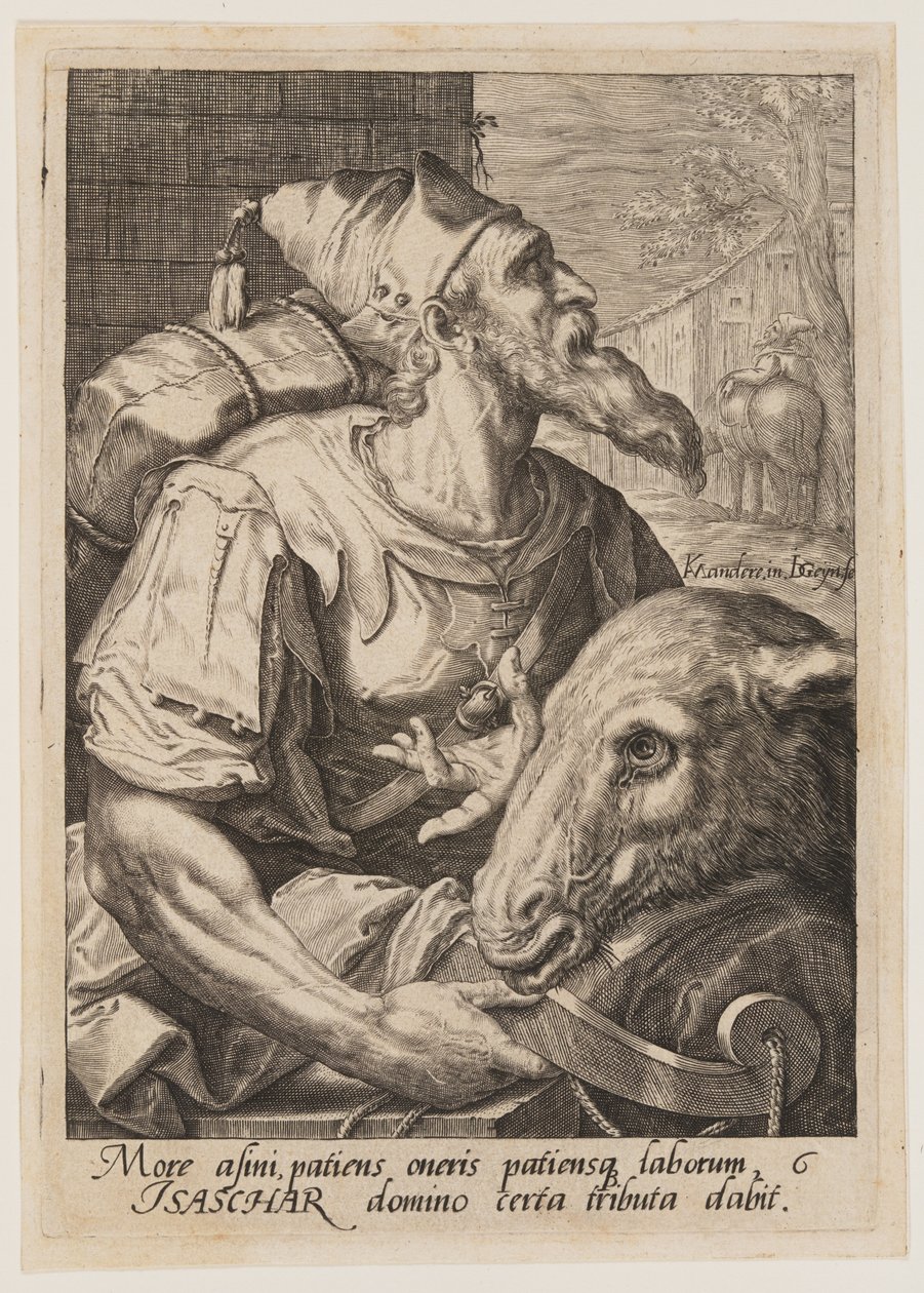 Issachar, fra Jakobs tolv sønner af Jacques de Gheyn II