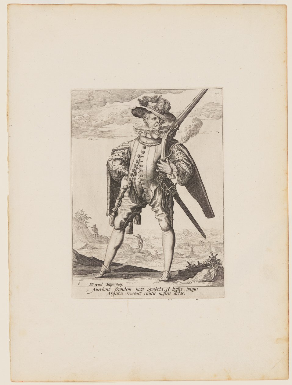 Musketer, fra Officerer og soldater i kejser Rudolph II