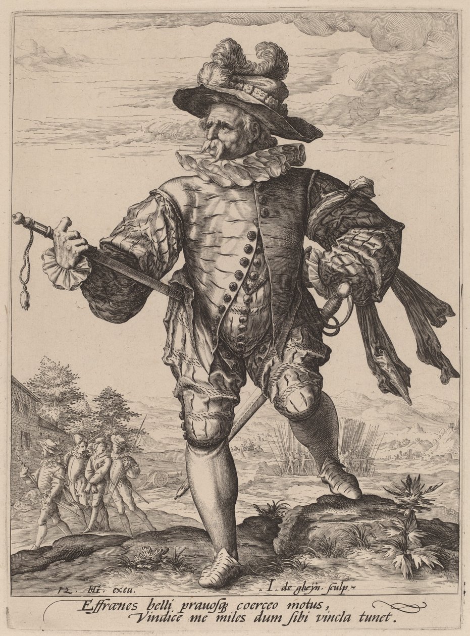prost af Jacques de Gheyn II after Hendrik Goltzius