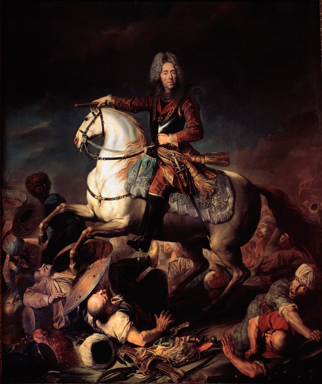 Portræt af prins Eugene af Savoie-Carignan (Savoie Carignan, greve af Soissons (1663-1736), kaldet Prince Eugene Maleri af Jacob Van Schuppen (1670-1751) 1700-tallets Torino, Galleria Sabauda - Portræt af prins Eugen af Savoyen Carignan, greve af S af Jacques or Jakobus van Schuppen