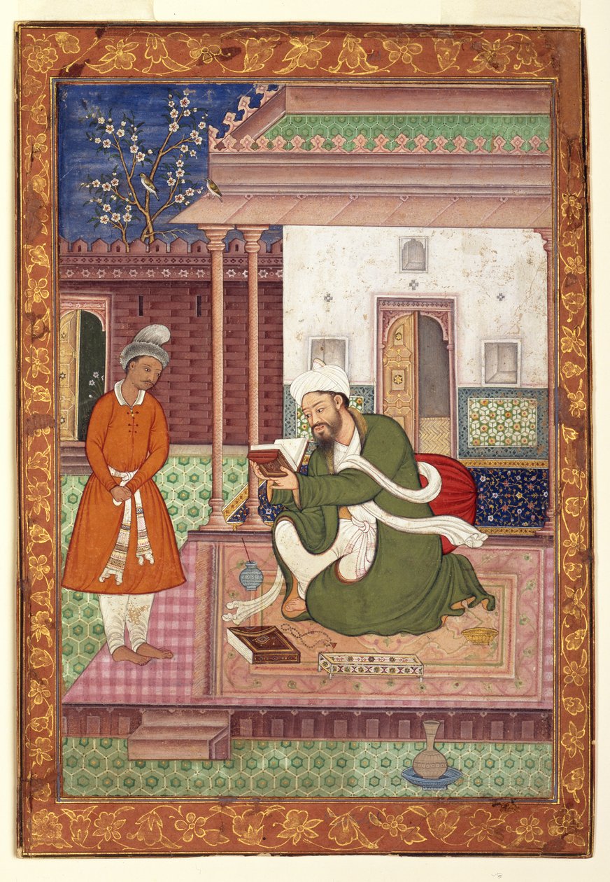 En lærd mand med sin elev, ca. 1570 af Jagjivan