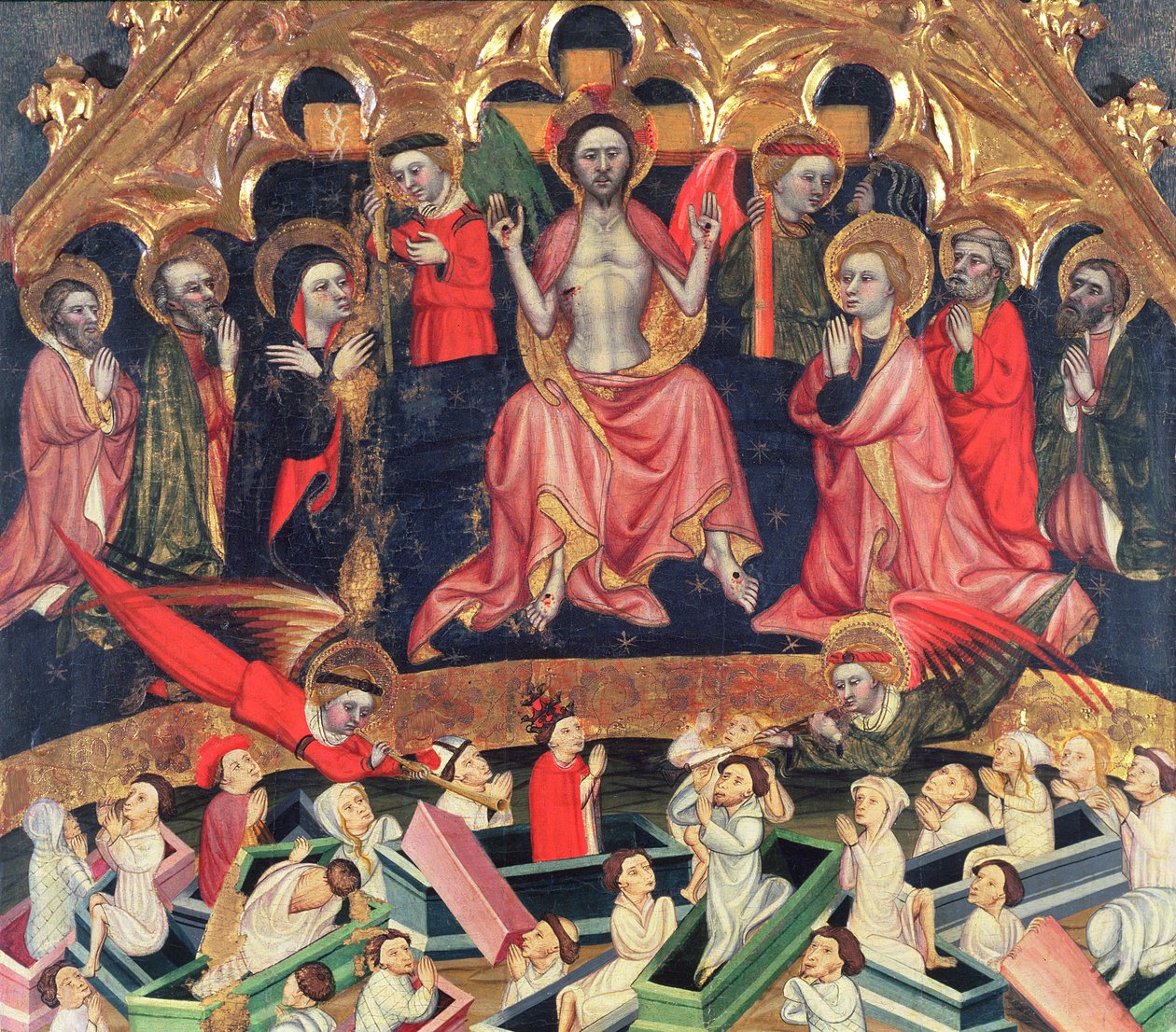 Den sidste dom fra altertavlen ved den gamle kirke Sant Salvador d