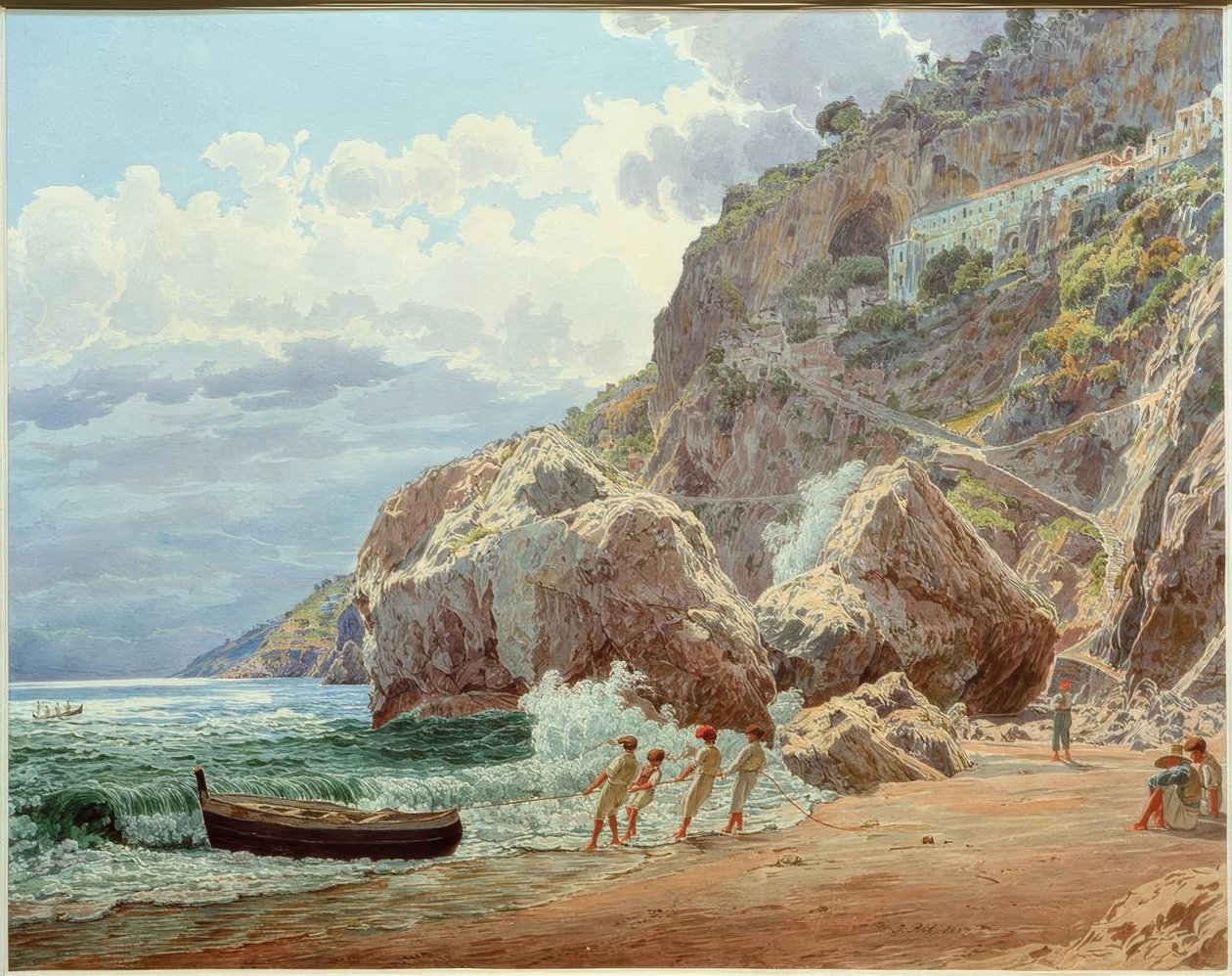 Albergo Cappuccini (tidligere kapucinerkloster, grundlagt i 1212, forladt i 1815; bagefter et hotel). af Jakob Alt