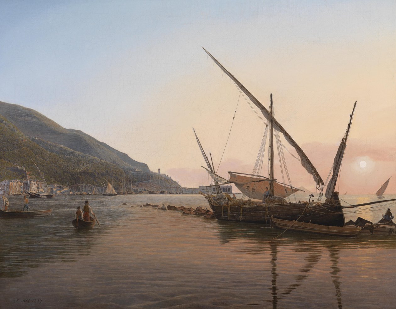 Masser af Castellammare ved Napolibugten af Jakob Alt