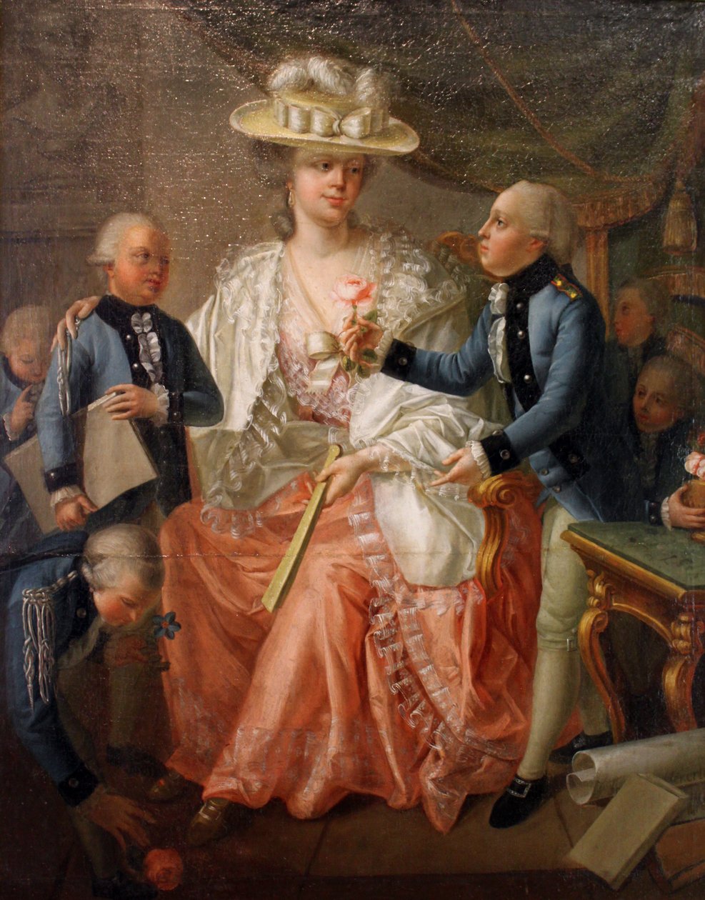 Franziska von Hohenheim i Hohen Carlsschule af Jakob Friedrich Weckherlin