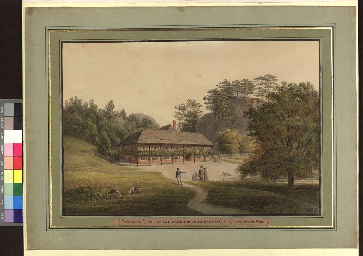 Det schweiziske hus i Merkenstein af Jakob Alt