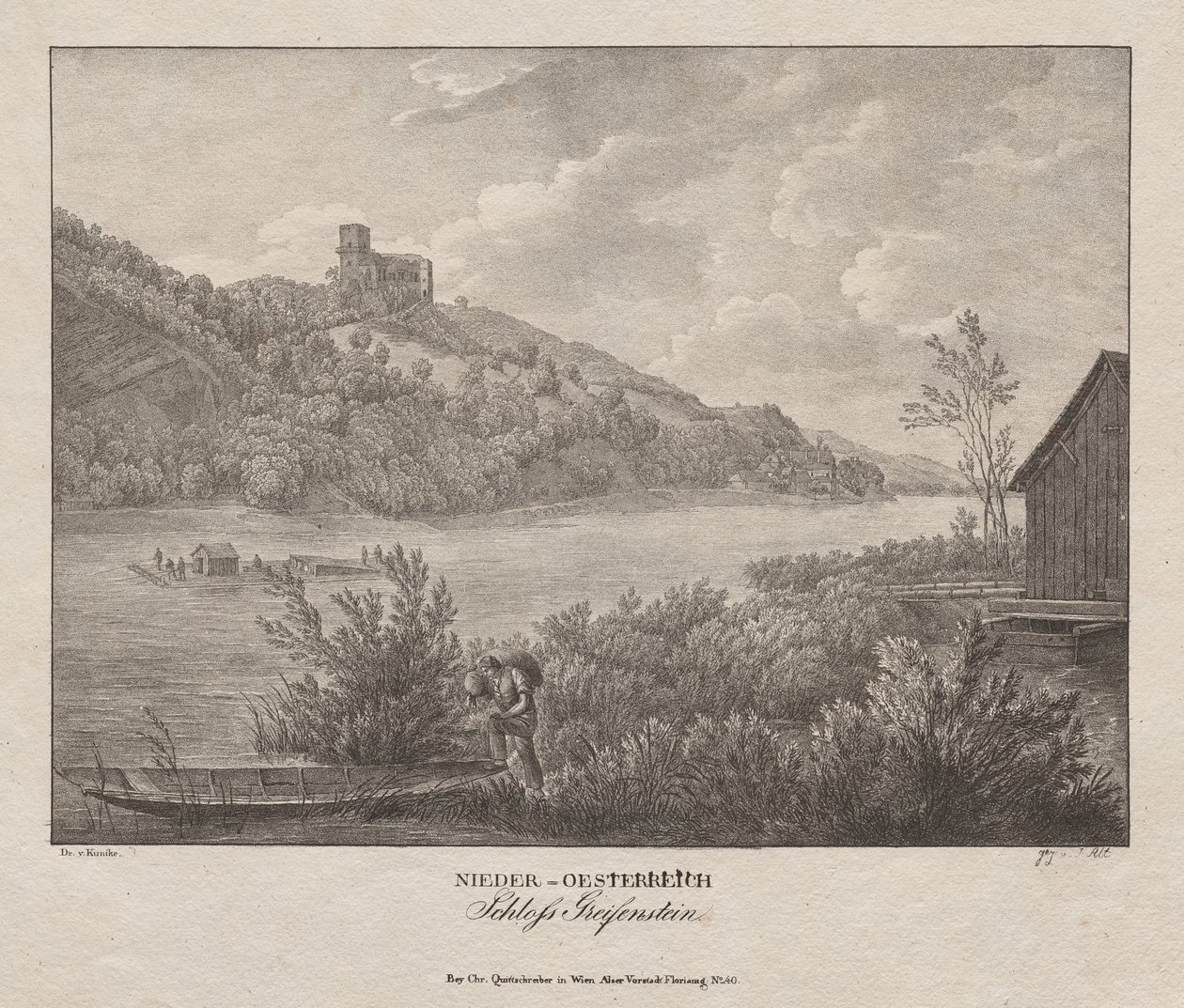 Niederösterreich, Greifenstein Slot af Jakob Alt