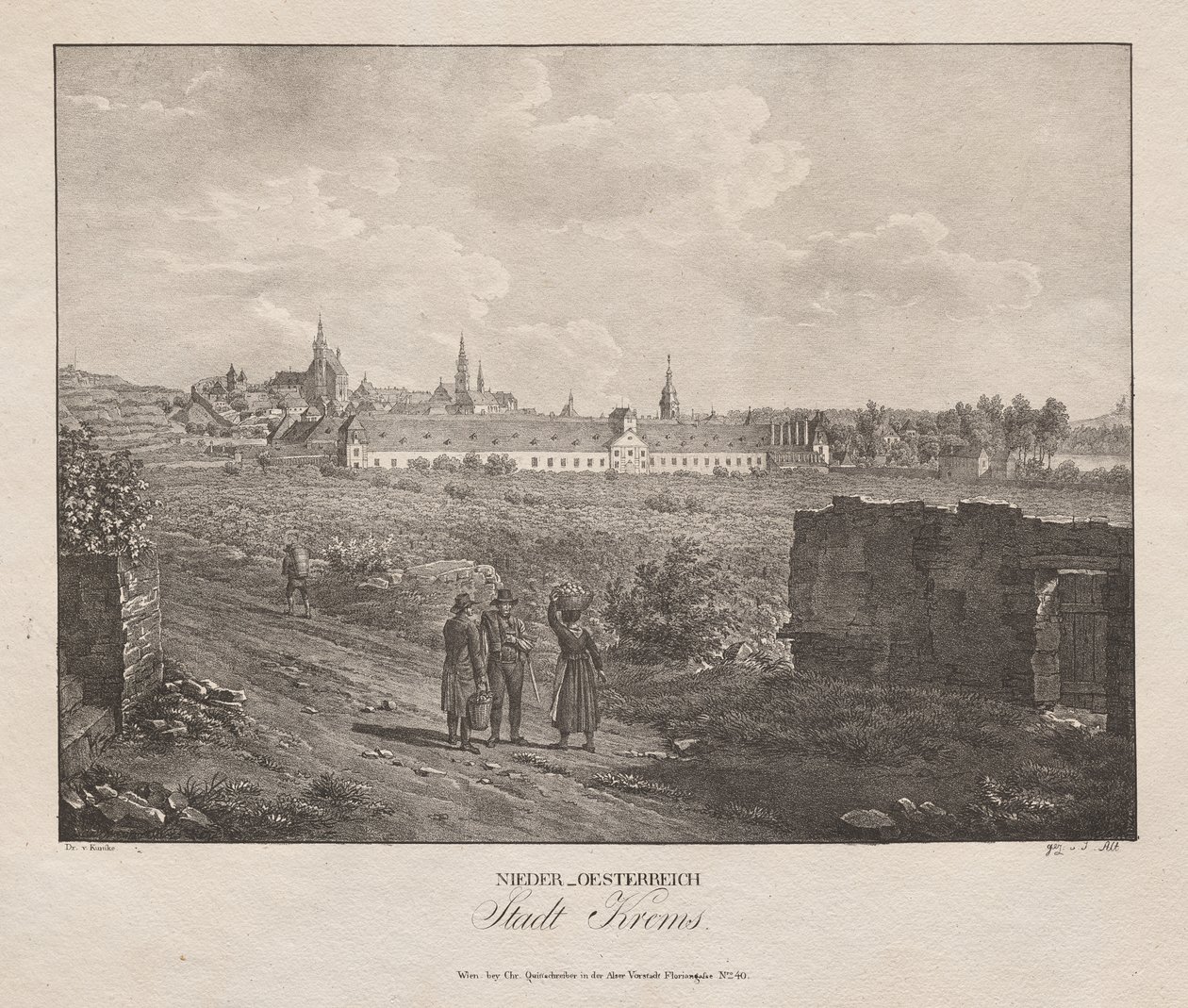 Nedre Østrig, by Krems af Jakob Alt