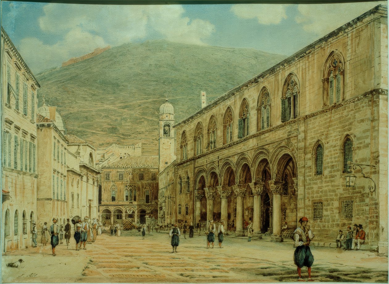 Sted i Ragusa (Dubrovnik) af Jakob Alt