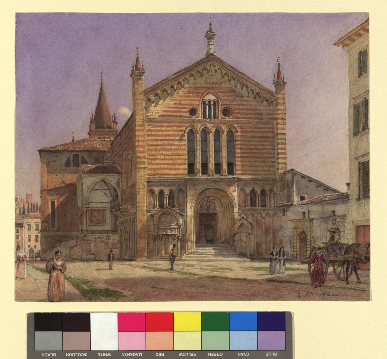 San Fermo i Verona af Jakob Alt
