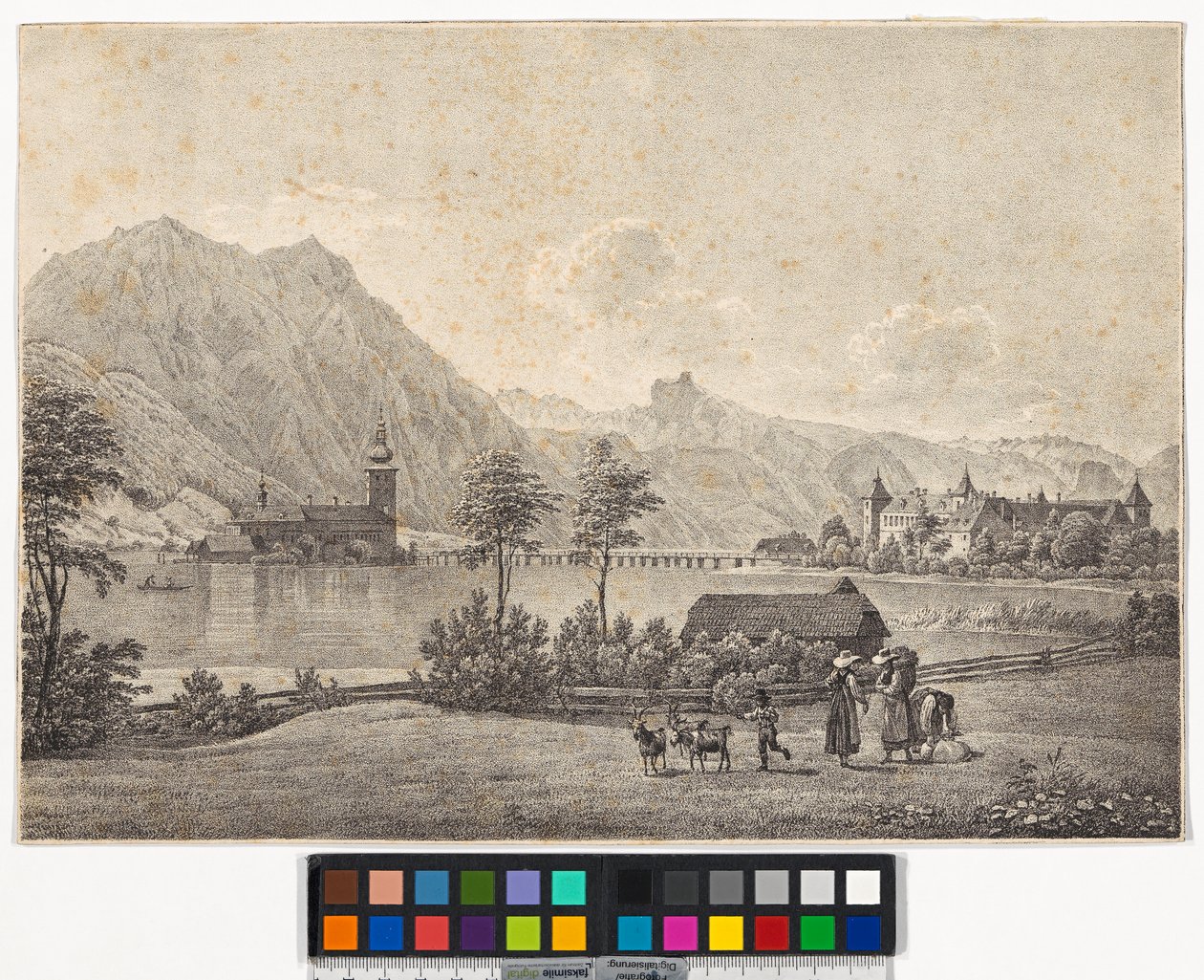 Traunsøen og Orth Slot af Jakob Alt