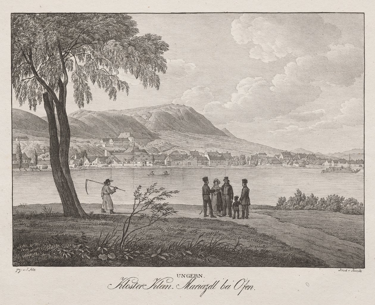 Ungern, Klein kloster, Mariazell ved Ofen af Jakob Alt