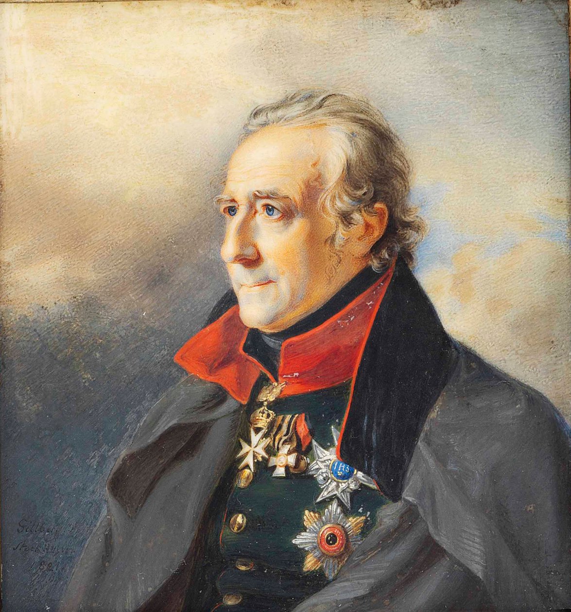 Portræt af Jan Pieter van Suchtelen 1751-1836, 1821. af Jakob Axel Gillberg
