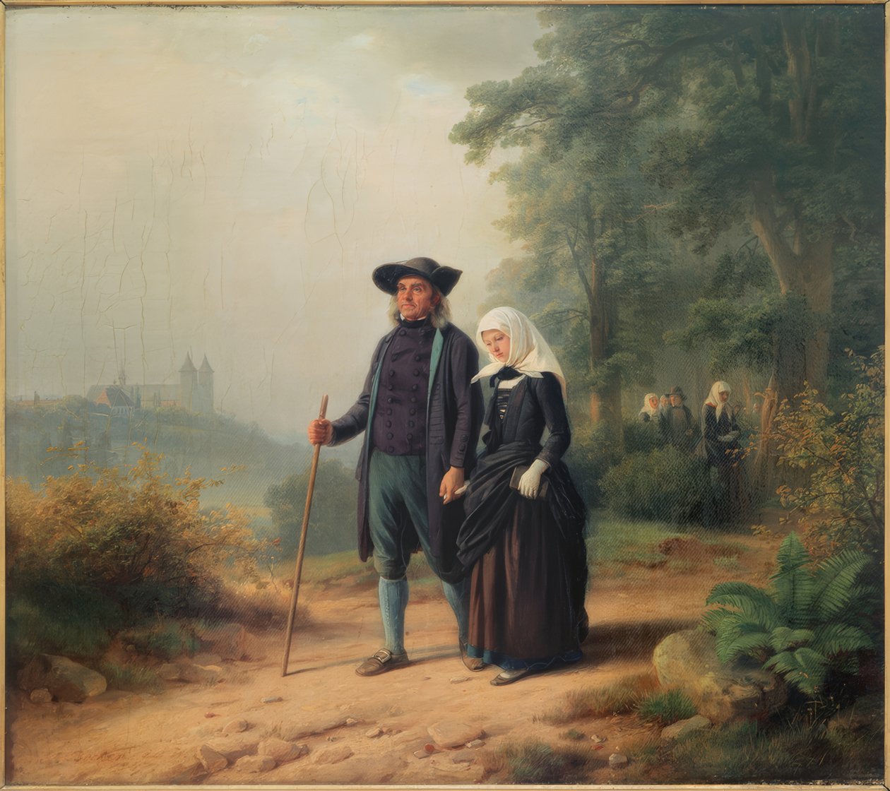 Går i kirke af Jakob Becker