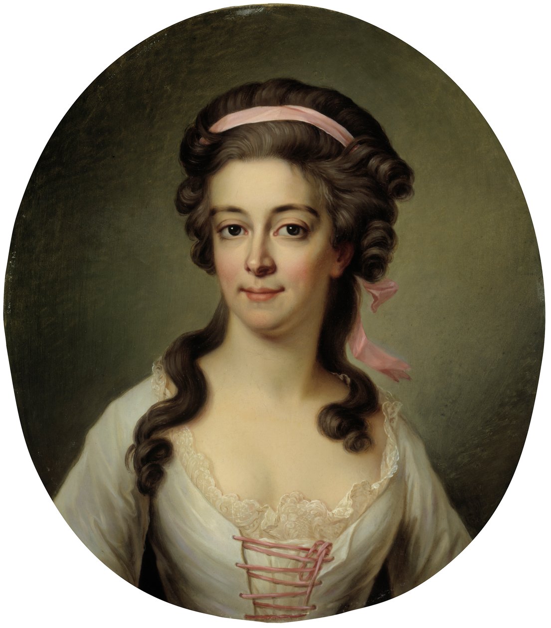 Portræt af grevinde Maria Eleonora Lewenhaupt, født Koskull 1765-1823. af Jakob Björk