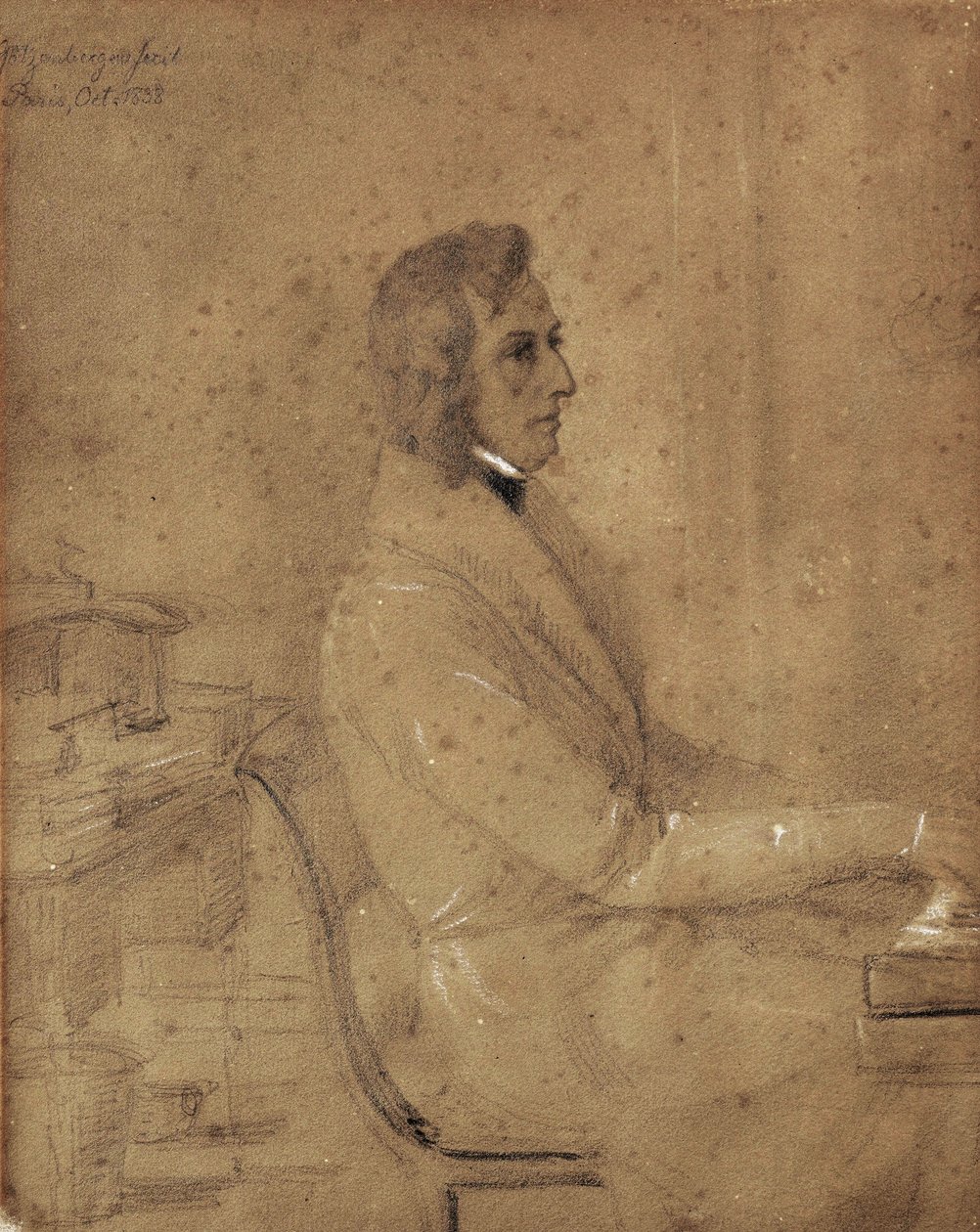 Fryderyk Chopin ved klaveret. af Jakob Götzenberger