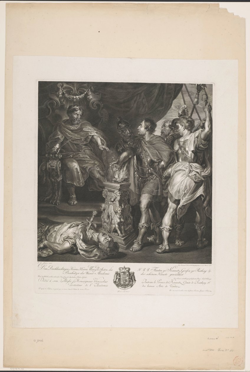 Mucius Scaevola af Jakob Matthias Schmutzer