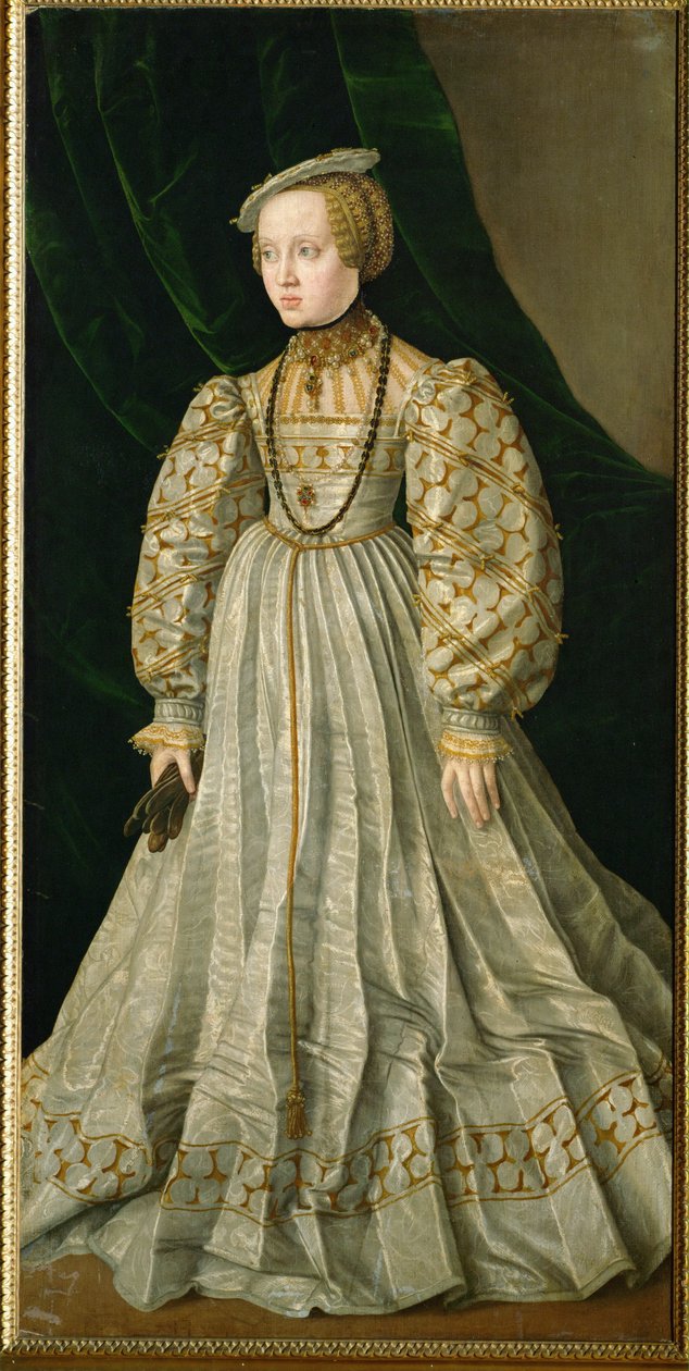 Ærkehertuginde Anna, datter af kong Ferdinand og hans hustru Anna af Ungarn, gift med Albrecht af Bayern (maleri på lærred) af Jakob Seisenegger