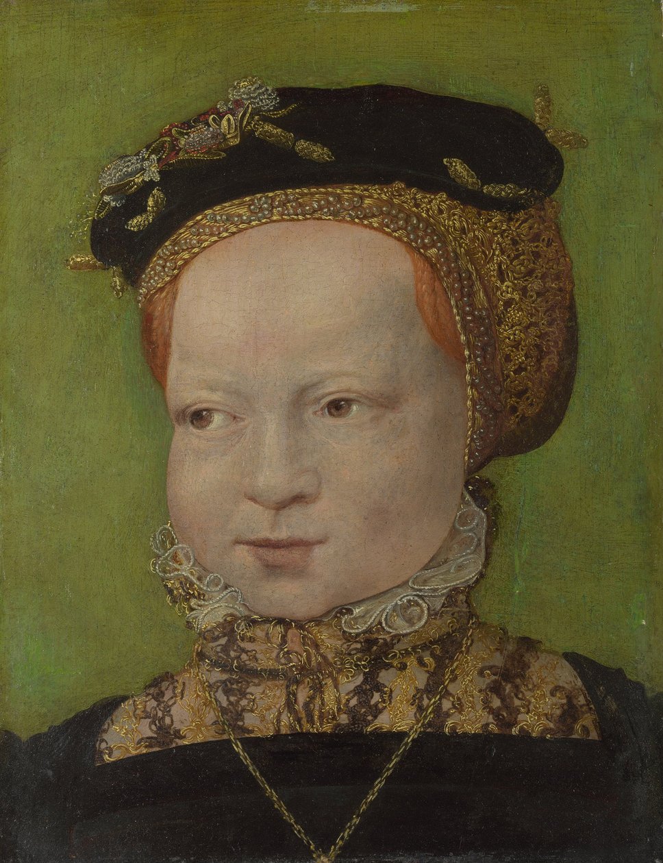 Portræt af en pige, ca 1545 af Jakob Seisenegger