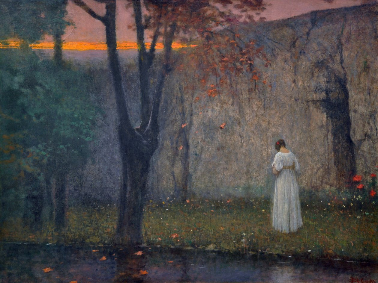 Autumn dawn af Schikaneder, Jakub (1855-1924) af Jakub Schikaneder