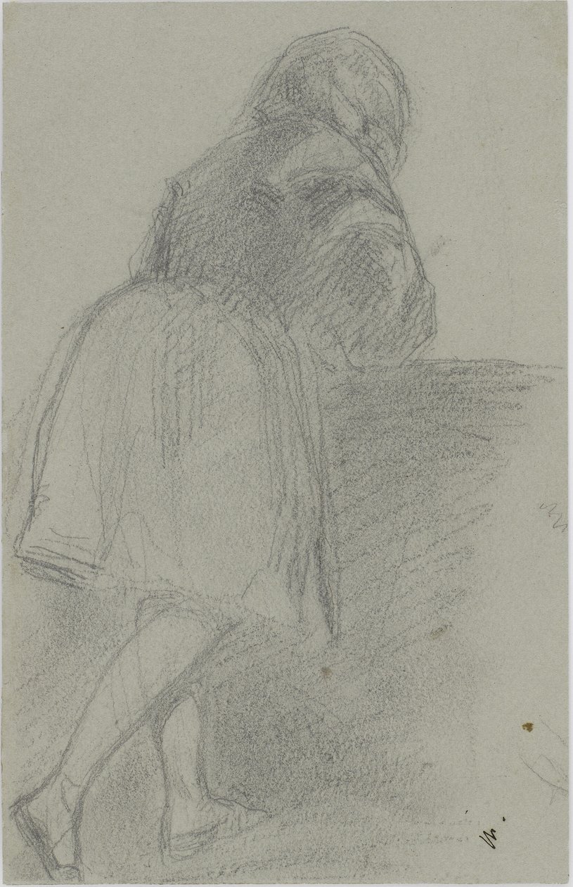 Annie, 1858-59 (blyant på gråblåt papir) af James Abbott McNeill Whistler