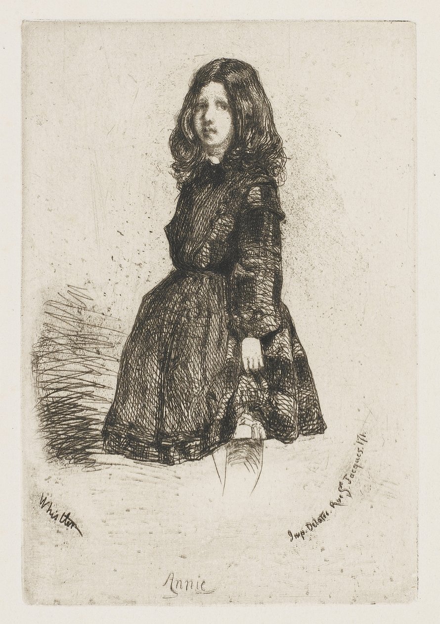Annie, ca. 1857-58 (radering på papir) af James Abbott McNeill Whistler